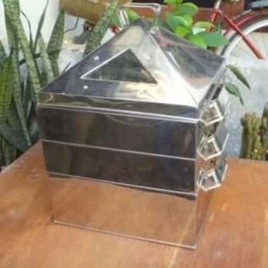Kukusan / Klakat Steaner Kotak Susun 35 Cm Stainless