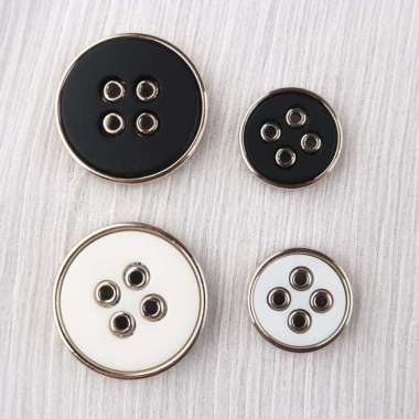 Kancing 4 Lubang Blazer Jas Kemeja Unik Gold - Jordan Button Fancy Jordan White 23mm