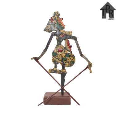 Pajangan wayang kayu batik Rama-Shinta size M Rama Biru