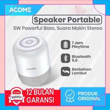 ACOME Speaker Stereo Bluetooth 5.0 TWS 5W Portable Garansi 1 THN A11