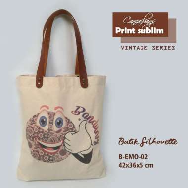 Dewani Totebag B-EMO 02 Tas Kanvas Wanita Seri Bandung Emo