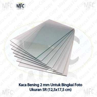 Kaca Bening ukuran 5R (12,5x17,5 cm) tebal 2mm