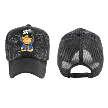 TOKO1973 Baseball cap : PIRATE MONKEY - Topi Baseball Topi Pria Topi Wanita Topi Olahraga One Size W