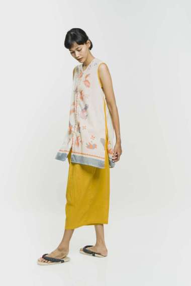 Baju Santai Ayam Hias S-M Peach