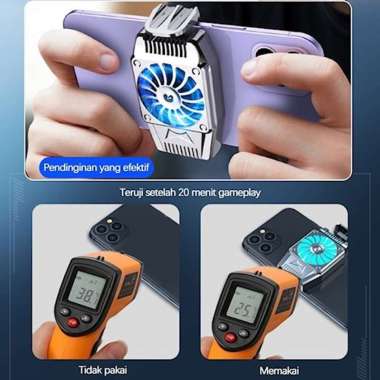 Kipas Pendingin HP Fan Cooler Cooling Pad HP Untuk Gaming Charge