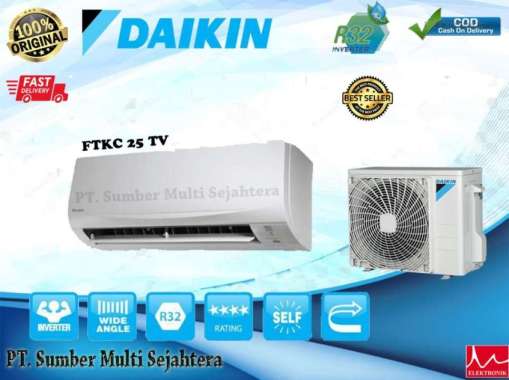 AC DAIKIN 1PK STAR INVERTER FTKC 25TVM