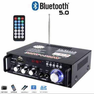 Kerndy Bluetooth EQ Audio Amplifier Karaoke Home Theater FM Radio 600W TERBAIK Multicolor