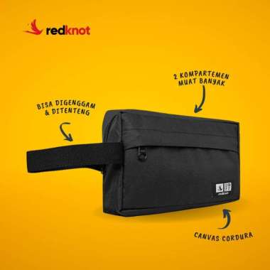 Redknot Arki Hitam | Clutches Pria | Tas Pria | Dompet Pria Hitam