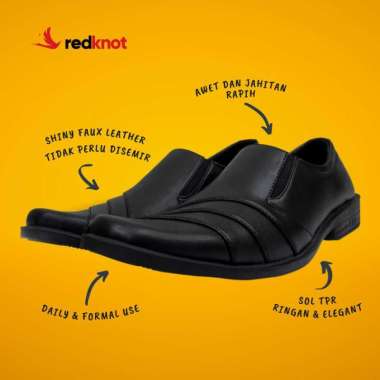 Redknot Bryan Jones Hitam Sepatu Pantofel Pria 42 Hitam