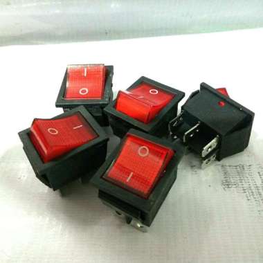 saklar/kontak on off besar lampu Merah