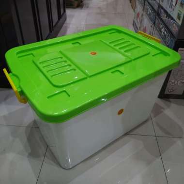 BOX PENYIMPANAN HONGTA SB-175 LITER/ BOX CONTAINER TIDAK PACKING TUTUP HIJAU