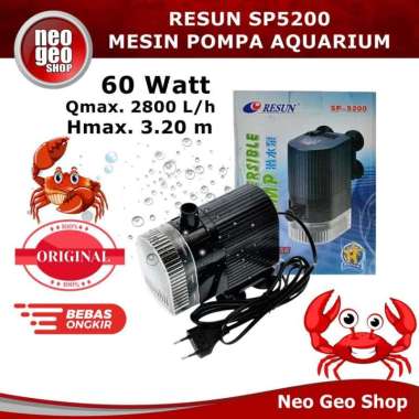 RESUN SP 5200 SP5200 Power Head Mesin Pompa Air Celup Aquarium