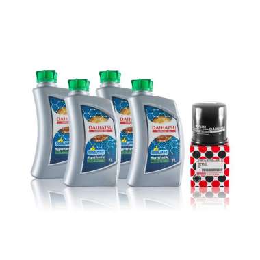Daihatsu Genuine Oil 5W-30 API SN/GF-5 Synthetic 4L + Oli Filter