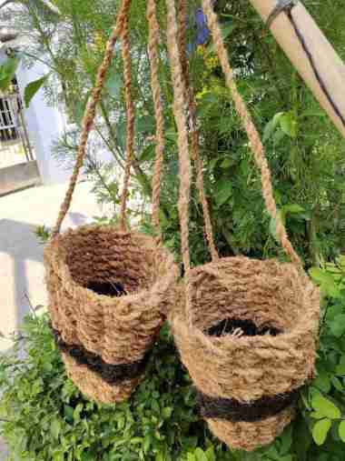Pot gantung sabut kelapa Pot gantung sabut kelapa pot ijuk