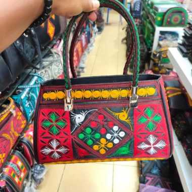 Tas Handbag Wanita Motif Aceh | Tas Labu Aceh