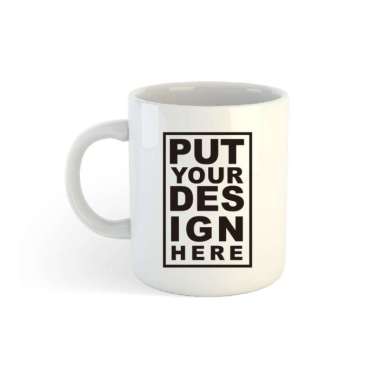 Mug Gelas Sablon Custom Logo Gambar Souvenir Hadiah Kado Hampers Foto