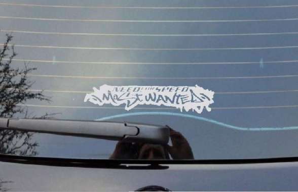 Stiker Laptop Motor Mobil Need For Speed Most Wanted Game Cutting Logo