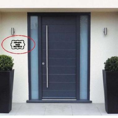 Stiker Nomor Rumah Frame Custom Nama Jalan Alamat Gang Wall Sticker