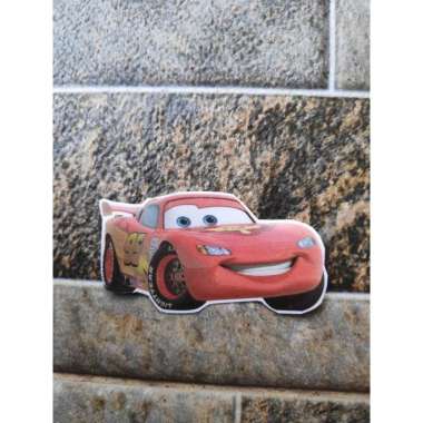 Stiker Vinyl Karakter McQueen Cars HP Motor Spion Helm Laptop Buku