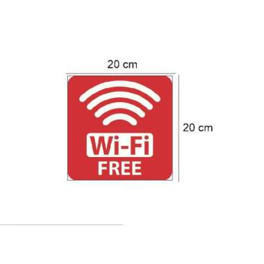 Stiker Vinyl Free Wifi Internet Lokasi Informasi Cafe Resto Bengkel