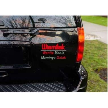 Stiker Wismilak Wanita Kata Kalimat Tulisan Lucu Humor Truk Mobil Kaca Hitam