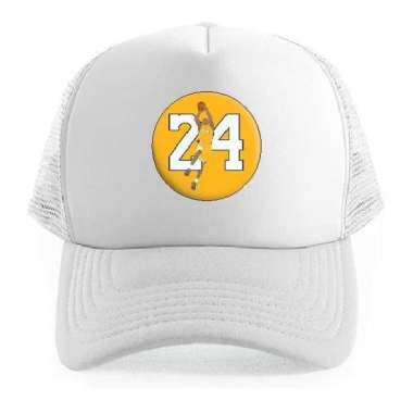 Topi Trucker Basket Fans Kobe Bryant La Lakers Club Supporter Klub Cap Putih