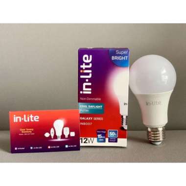 LAMPU LED BULB INLITE 12W 12 WATT - INB007 11 WATT KUNING