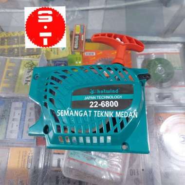 RECOIL STARTER KAP ENGKOL MESIN CHAINSAW 22" MODEL 5800 SET KOMPLIT