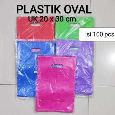 Plastik Packing 20 x 30 cm Plastik Plong Plastik Olshop Oval Plong random