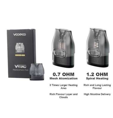 CARTRIDGE VOOPOO VMATE VTHRU 0.7ohm 1.2 Ohm Pod Coil Koil Replacemen Vape Pods 0.7 Ohm