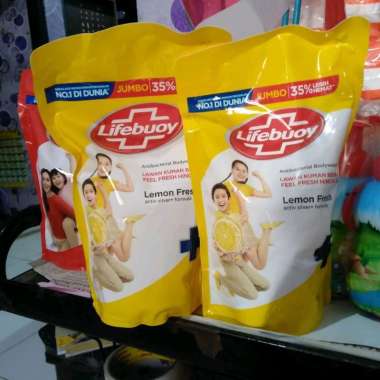 Lifebuoy BodyWash Sabun Cair Lifeboy Kuning 825ml Lifebouy Lemon Fresh