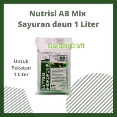 Pupuk Nutrisi AB Mix Sayuran Daun Hidroponik Pekatan 1 Liter