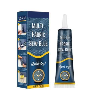 Lem Kain Kulit Tanpa Jahit Tahan Lama Universal Super Glue 50ml Transparan