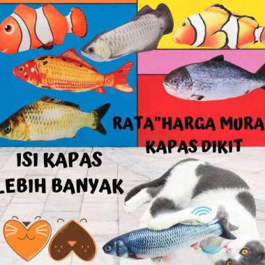 Mainan Kucing Ikan Gerak Murah Lucu Cat Electric Simulation Fish Toys