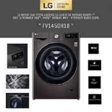 MESINCUCI FRONT LOADING LG INVERTER 10.5KG WITH DRAYER 7KG - FV1450H1B