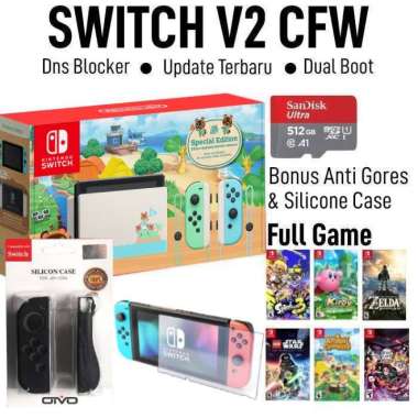Nintendo Switch CFW V2 Animal Crossing 512GB