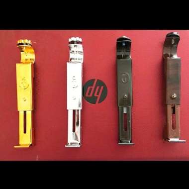 Bracket Kaki Batang Rel Gorden Rollet Motif Kayu