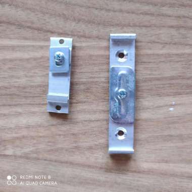 Bracket Plafon Kaki Ceiling Rel Gorden Kotak Aluminium Double