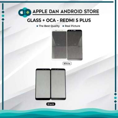 KACA LCD + OCA / GLASS LCD + OCA REDMI 5 PLUS Putih