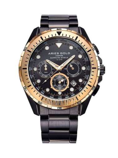 Jam Tangan Pria Sport Original Aries Gold Inspire Pioneer Atlantic G-7002-BKRG-BK Garansi Resmi