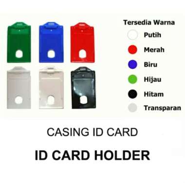 Casing ID Card / Tempat ID Card / Card Holder Name Tag Standard Transparan