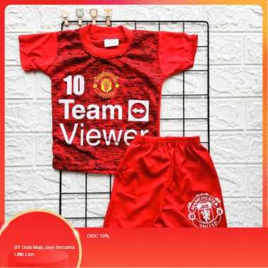 [MANU] Setelan BOLA anak laki-laki / usia 0-9 bulan / Baju Bayi / Pakaian Bayi MERAH