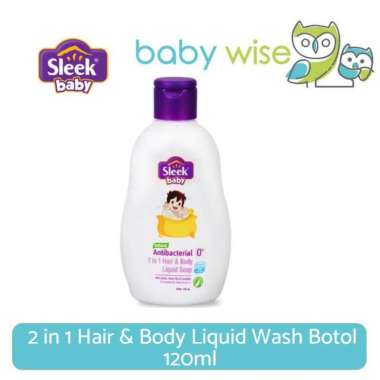 Sleek Baby 2 in 1 Hair & Body Liquid Wash Botol 120ml