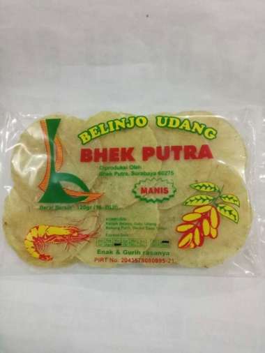 Emping Belinjo Blinjo Udang Manis Mentah Bhek Putra