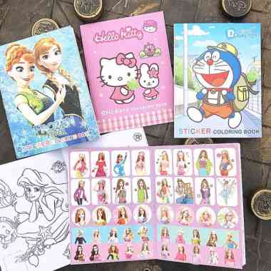 Colouring Book Buku Stiker Mewarnai Anak Anak Craf Your Self Frozen Ana Olaf