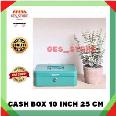 Cash Box 25 Cm/ kotak tempat simpan uang/Brankas mini