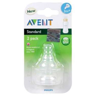 Avent Standard Nipple 3m+ SCF 968/22 Dot Bayi