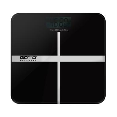 Timbangan Badan Mini Digital Desain Kartun 180 KG HITAM PLUS HItam