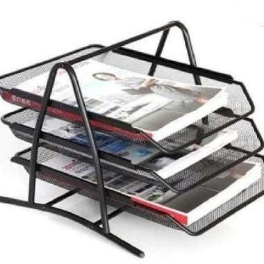 Rak Kertas Dokumen 3 Susun Elevated Letter Tray