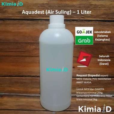 Aquadest 1 Liter - Air Suling - Air Mineral - Reagent Water
